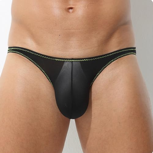 Mens Mesh Sexy G-Strings With Big Ball Pouch Thongs Underwear Bulge Pouch Husband Boyfriend Valentine Dating Panties2