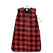 Hudson Baby Unisex Baby Plush Faux Fur Sleeping Bag, Wearable Blanket, Buffalo Plaid, 6-12 Months