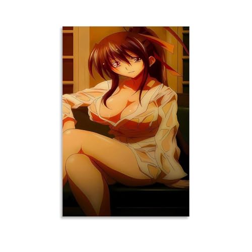 CBEJFGTX Anime High School Dxd Role Fan Art Poster Pintura Decorativa Lienzo Arte Mural Salón Póster Dormitorio Pintura 08 x 12 pulgadas (20 x 30 cm)