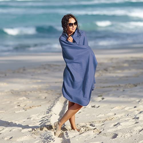 Linlook Microfiber Towel Set (63'' X 31.5'' Bath Towel + 31.5'' X 15.7'' Hand Towel) - Quick Dry Compact Soft Lightweight Towel For Camping Hiking Gym Yoga Travel Workout Beach Sports Swimming #TOP4