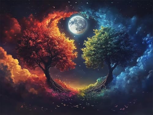 Kit Arbre Fantastique Lune Motif Cadeau Créatif pour Débutants