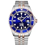 Leuchtindexe, Leuchtzeiger Revue Thommen Herren Armbanduhr Automatik Diver Bicolor 42 mm 17571.2255