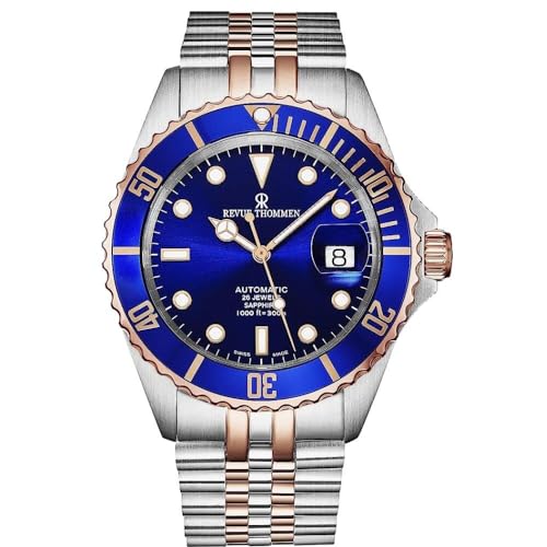 Revue Thommen Herren Armbanduhr Automatik Diver Bicolor 42 mm 17571.2255