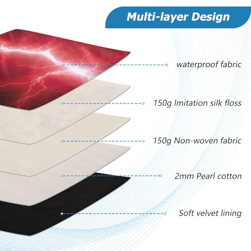 Funda roja para laptop 13-14 pulg impermeable y resistente miniatura 4