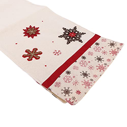 Décorations de Noël de ferme avec chemin de table brodé - 7