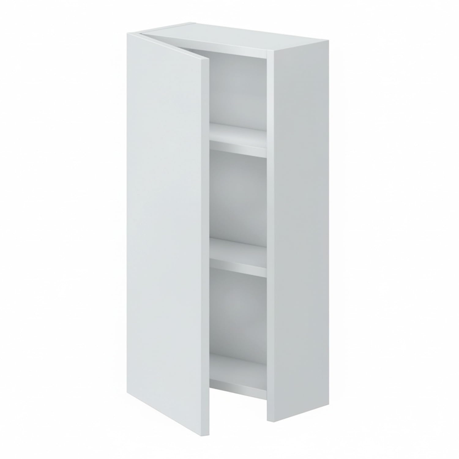Arreditaly Pensile Bagno Sospeso Con Anta Reversibile E 2 Ripiani Regolabili Mobile Salvaspazio Da Parete In Melaminico Per Bagni Moderni E Piccoli Spazi 60 x 30 x 16 Cm Bianco