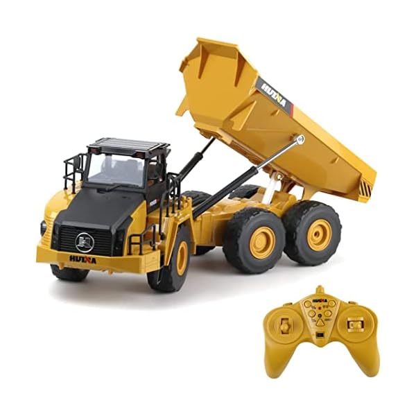s-ideeÂ® 1553 Rc Dump Truck 1:18 LKW 9 Kanal Kipplader Muldenkipper Huina 1553