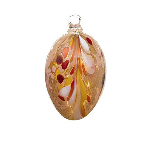 Preisvergleich Produktbild MAROLIN Handgefertigtes Glasei, apricot