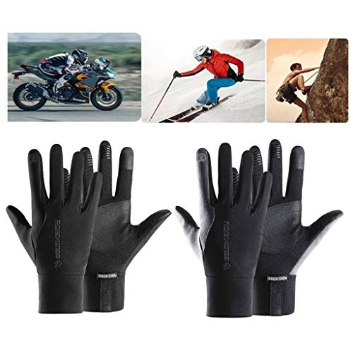 Colcolo Luvas de Ciclismo Masculinas Luvas de Lã Quente com Tela Sensível Ao Toque à Prova de Vento