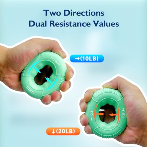 FitBeast Grip Strength Trainer, Finger Exerciser, Forearm Strengthener 9-Piece Kit, Hand Grip Strengthener Targeted Strength, Relief & Recovery (Green) image 2