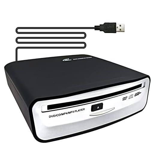 LEROAADZ Portable CD Player for Car USB, Universal External Car CD Player USB CD Player for Car Android Navigation (for Android 4.4 and Above System Only), Plug and Play