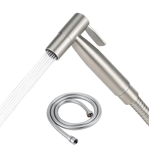 Listado de Alcachofas móviles los más recomendados. 45 NatureSculpt Alcachofa de ducha móvil de acero inoxidable, suministro de agua ajustable, manguera de 1,2 m, compacto e ideal para exteriores, Vanlife y autocaravana (cromo)