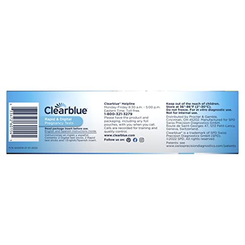 image for Clearblue Pregnancy Test Combo Pack, 4ct - Digital with Smart Countdow