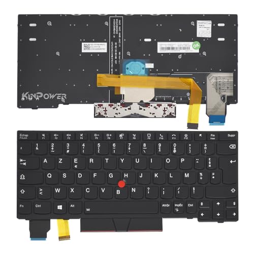 Clavier Azerty Français pour Lenovo ThinkPad L13 Yoga Gen2 et X13 Gen1 Rétroéclairé