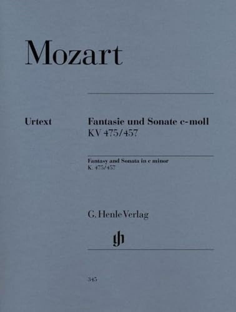 WOLFGANG AMADEUS MOZART : FANTAISIE ET SONATE EN UT MINEUR K. 475/457 - AVEC DOIGTES - PIANO