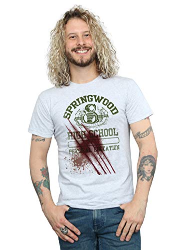 Absolute Cult A Nightmare On Elm Street Men's Springwood Slasher T-Shirt Sport Grey Small