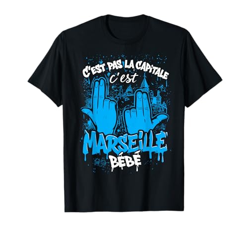 C'est Pas La Capitale C'est Marseille Bébé T-Shirt