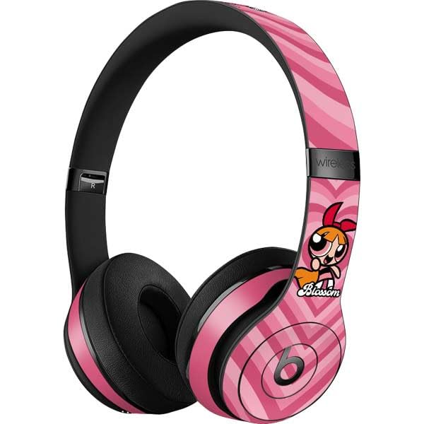 Skinit Decal Audio Skin Compatible with Beats Solo 3 Wireless - Officially Licensed Cartoon Network Powerpuff Girls Blossom Pink Hearts Design