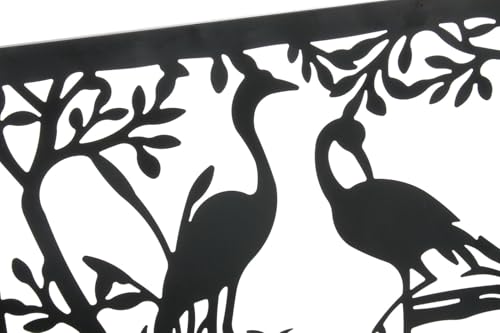Décoration murale en métal oiseaux grand format relief chic
