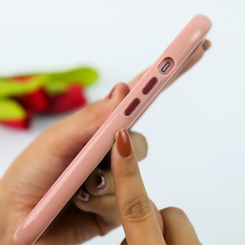 Image of Peeperly Back Cover Case for iPhone 13 Pro Max Soft TPU, Shockproof Protective Vibrant Power Girls Puff Case for Girls & Women(Pink)