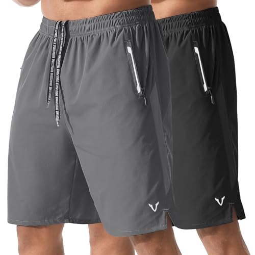 Athletic Running Shorts for Men 2 Pack 7