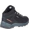 Merrell Men's Erie Mid LTR Wp Boat Shoe, Black/White, 9.5 UK #5
