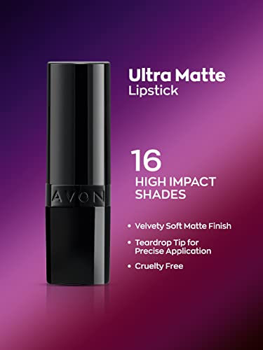 Image of Avon Ultra Perfectly Matte Lipstick - Berry Blast |Velvety Matte Finish | Suits to all skin tones - 4gm