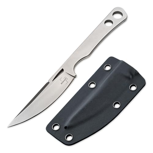 BÖKER PLUS® Gekai Full Metal Knife - feststehendes Vollmetall-Messer mit Kydex Scheide &...