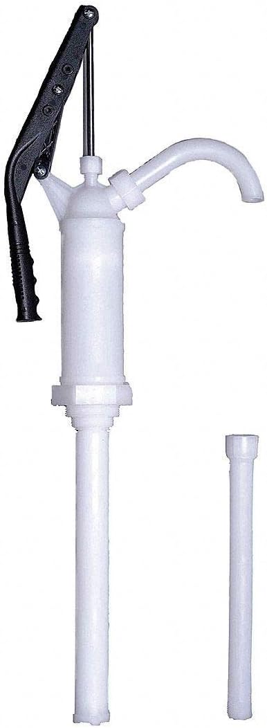 Dayton PVDF Hand Operated Drum Pump, Lever, Ounces per Stroke: 10 oz. - 5XA55