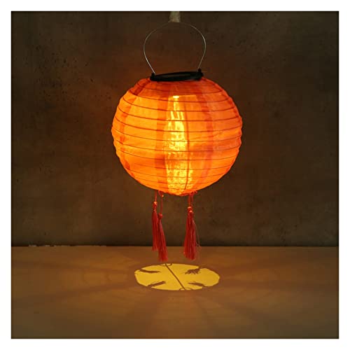 Linternas solares LED impermeables con farol colgante de 12" 4