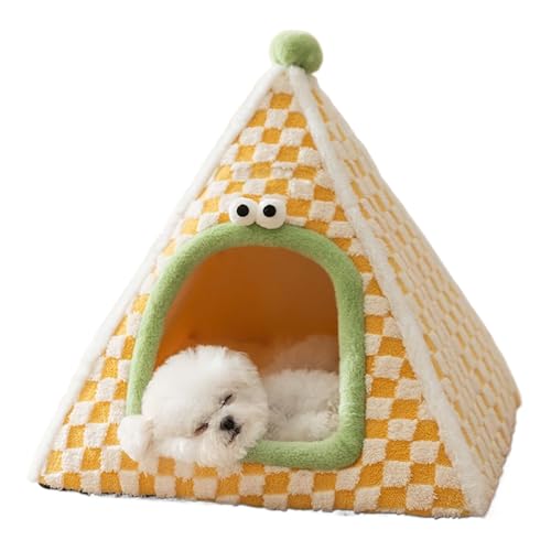 Cat House Bed - 屋内用囲い型ペットテント - 冬用暖かいペットハット 安全なネストテントハウス 寝室リビング対応 小型犬猫用 室内用 子犬子猫ホーム