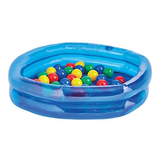 Stats Inflatable 2 Ring Ball Pit w/ 30 Balls,, Multicolor, AD19842