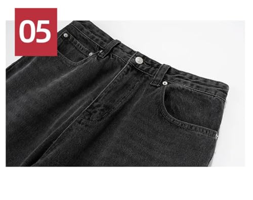 Unisex Jeans Straight Washed Oversized Denim Pants4