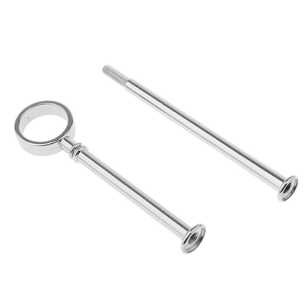 4 Paquetes Soporte para Pasteles de 2 Niveles Soporte de Postres Bandeja de Frutas Mango Central de Servidor Aleación Resistente Práctico Reutilizable, 6 Piezas