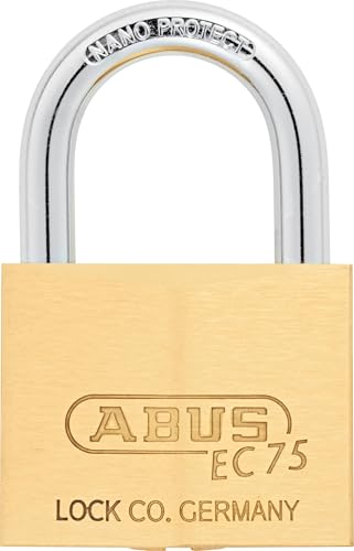 ABUS 真鍮南京錠 EC75/50 KD ディンプルシリンダー バラ番