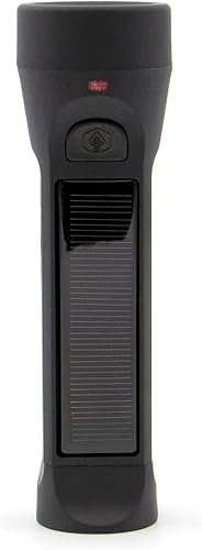 HYBRIDLIGHT Journey 300 - Linterna solar LED impermeable con cargador de teléfono USB, color negro