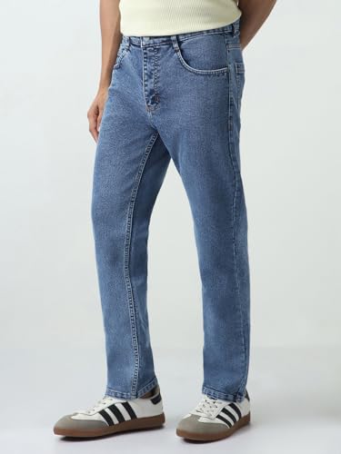 Image of Urbano Fashion Men's Slim Fit Washed Denim Jeans Stretchable