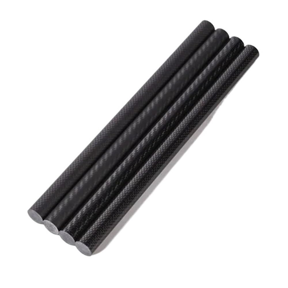 1 pezz0 Barra Tonda Nera Fibra Carbonio 3K, Barra 50Cm Per Automobili