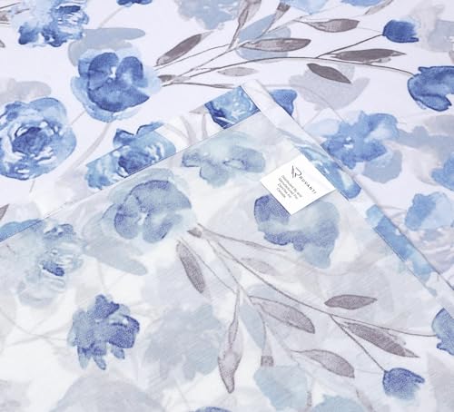 RUVANTI 100% Cotton Twin XL Sheet Sets, 3 Pieces, Soft & Breathable Percale Weave Bedding, Deep Pocket 16", Hotel Standard, Crisp Cool Feel, Durable, Perfect Size Floral Sheets, Monotones