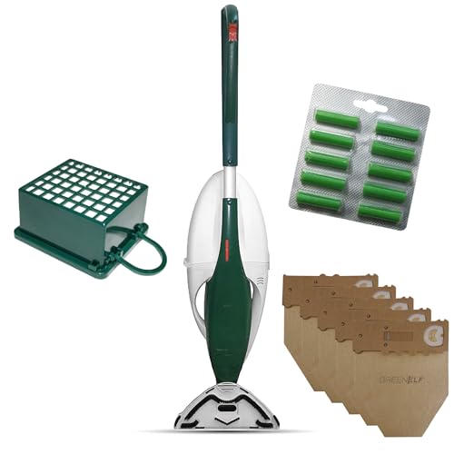 Scopa Elettrica Folletto VK131 - Aspirapolvere Folletto Rigenerato, con Spazzola Standard + 2 Anni di Forniture Incluse | Modello RICONDIZIONATO e Potente, Testato e Garantito 24 Mesi