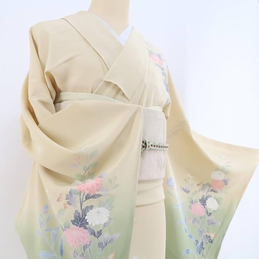 未着用に近い！単衣＊たたき染め＊友禅＊紋無し＊訪問着＊１５８ｃｍ＊裄６７ 加賀調友禅 叩き染 紋無し 裄67 紋無し 付下げ 訪問着 着物 T