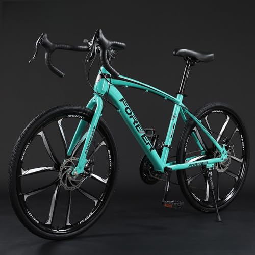 Nihig新登場自転車 マウンテンバイク 24/27/30段変速 Vブレーキ 700C 高炭素鋼 レーシングサスペンション 前後ディスクブレーキ 超高炭素鋼フレーム MTB自転車 超軽量 ロードバイク 通勤 通学 中学生 高校生 学生 大人 成人 男の子