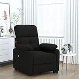 Confort supérieur et relaxation optimale : Profitez d'un siège large, d'un dossier et d'accoudoirs généreusement rembourrés en tissu noir respirant. Ce fauteuil inclinable électrique vous offre une sensation enveloppante et un soutien idéal pour votre salon ou bureau, parfait pour compléter votre décoration intérieure et créer une ambiance esthétique.
