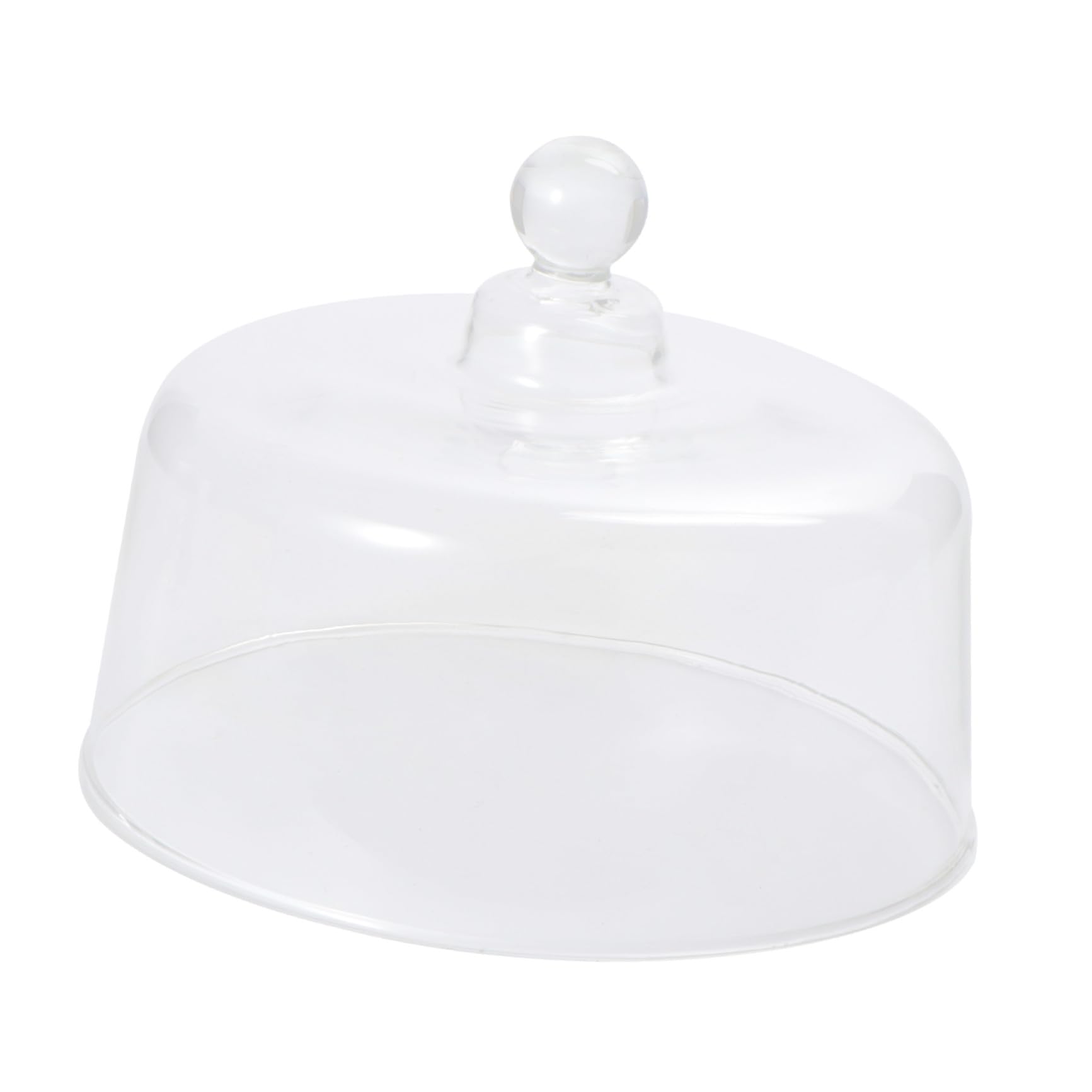 Yardwe Couvercle de Gâteau en Verre Gâteau Dôme Dessert Fromage Cloche Couvercle Transparent Alimentaire Dôme pour La Maison Cuisine-Taille Xl
