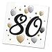 Produktbild Servietten Happy Birthday Zahl 80-33x33cm, 40 Stück, Ballonmotiv, 60er Geburtstag, Papierservietten mit Motiv, Tischdekoration, Mundtuch, Geburtstag, Luftballons, Ballons