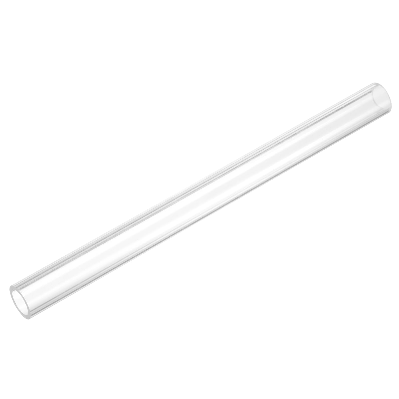 uxcell Rigid Round Clear Tubing 9mm(3/8") ID x 12mm(1/2") OD x 0.5Ft(150mm) Length Plastic Tube
