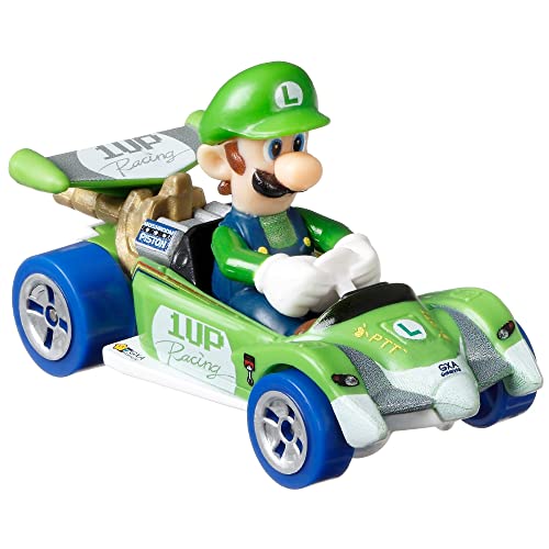 Hot Wheels Luigi Circuit Special Mario Kart 1:64 miniatura 3