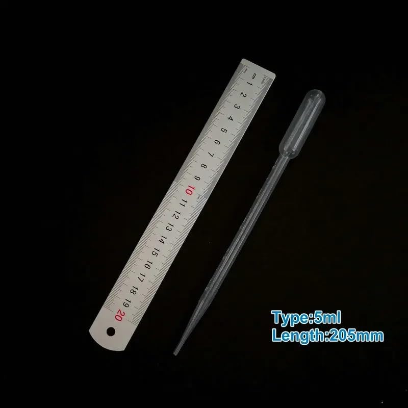 Pipetten-Set aus (20 bis 200 Stück) for Schulexperimente – 0,2 ml bis 10 ml, for Laborzwecke(1ml 100pcs)