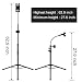 Ipad Tripod Stand,Gooseneck 67-inch Floor Stand for Tablet,Fit for iPhone 11/11Pro Max/7/8/X/Xs...