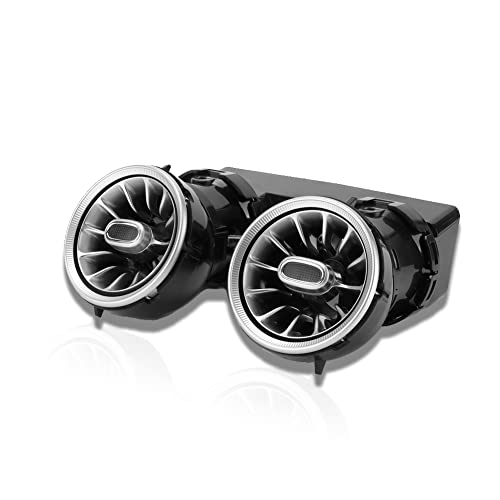 Akozon Luz ambiente turbo, kit de luz ambiente de ventilação de ar de turbina LED traseira de 3 core